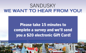 Fill Out this Survey to Receive a $20 Electronic Gift Card - Help Create the "Sandusky Community Hub"