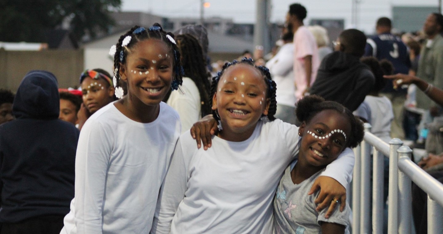 Students at Football Game