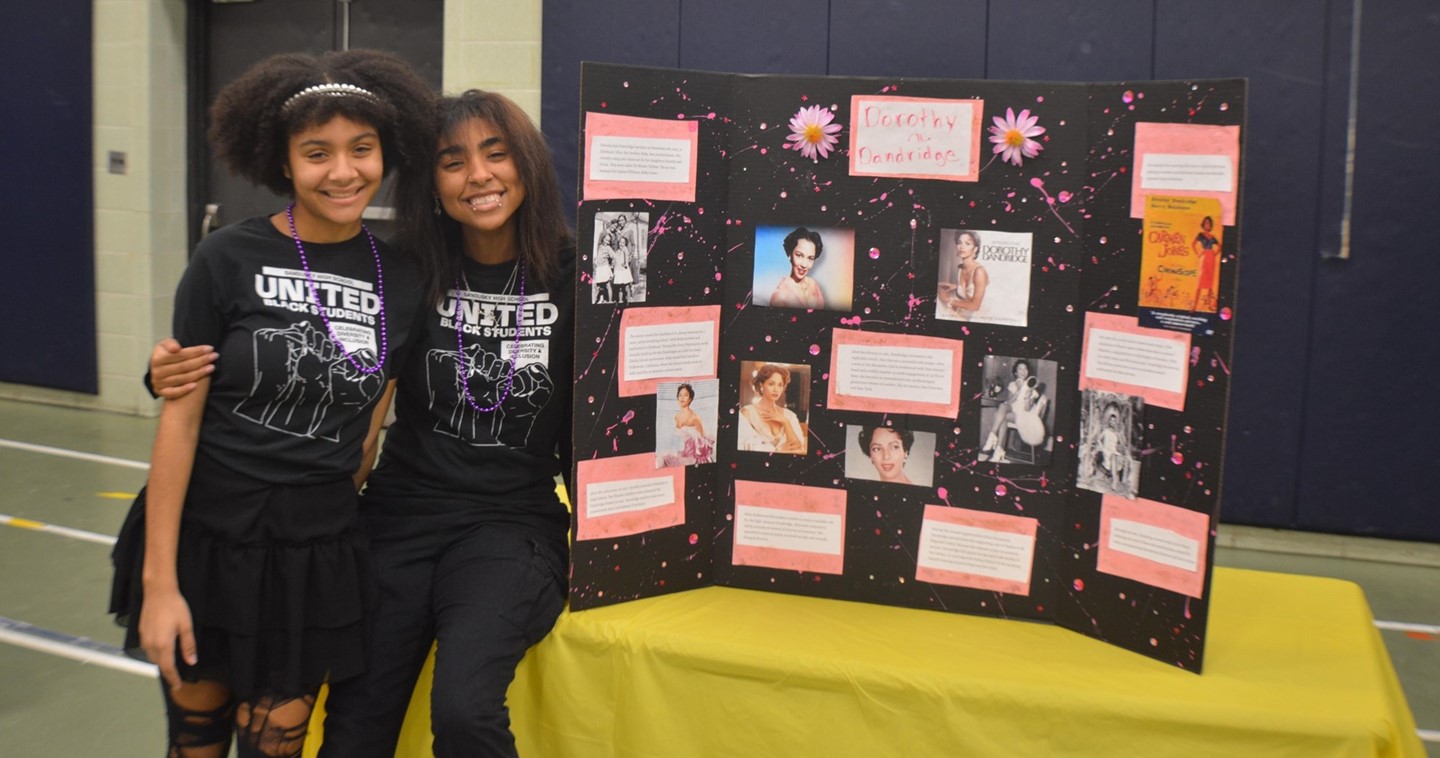 Students Present at the Black History Expo